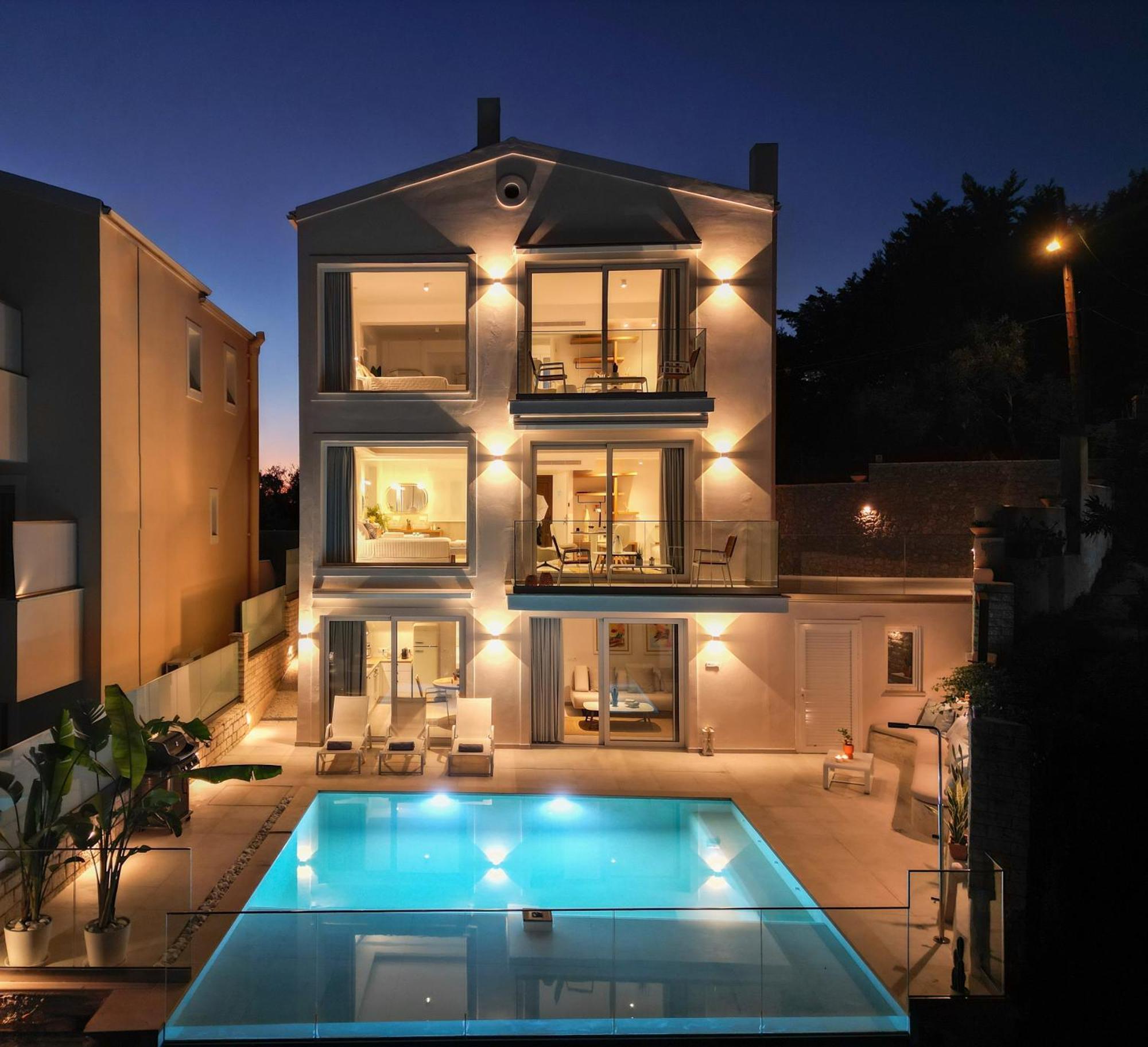 Achillion Luxury Corfu Villa & Suites 帕拉马 外观 照片